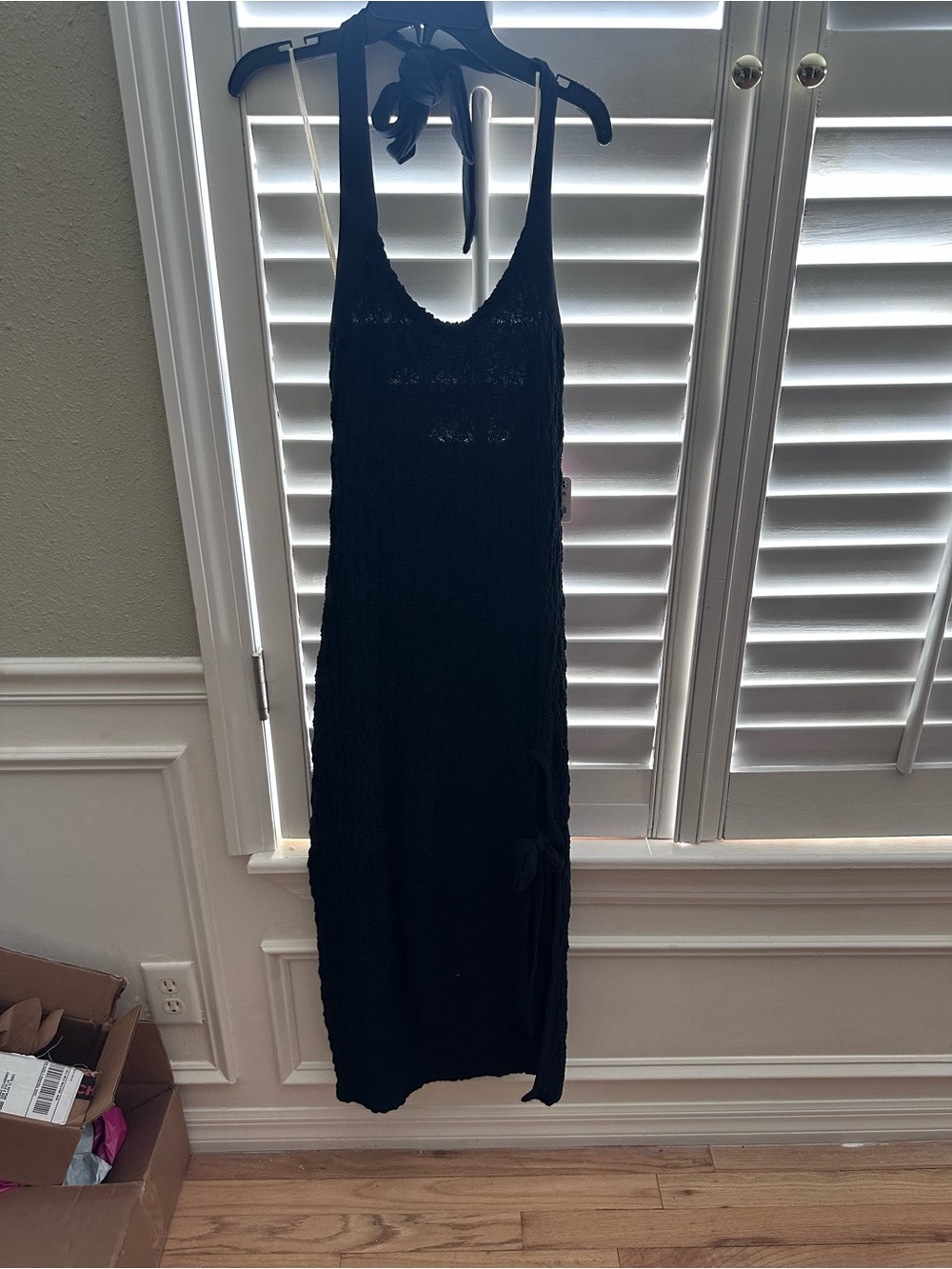 Free People Black Halter Maxi Dress